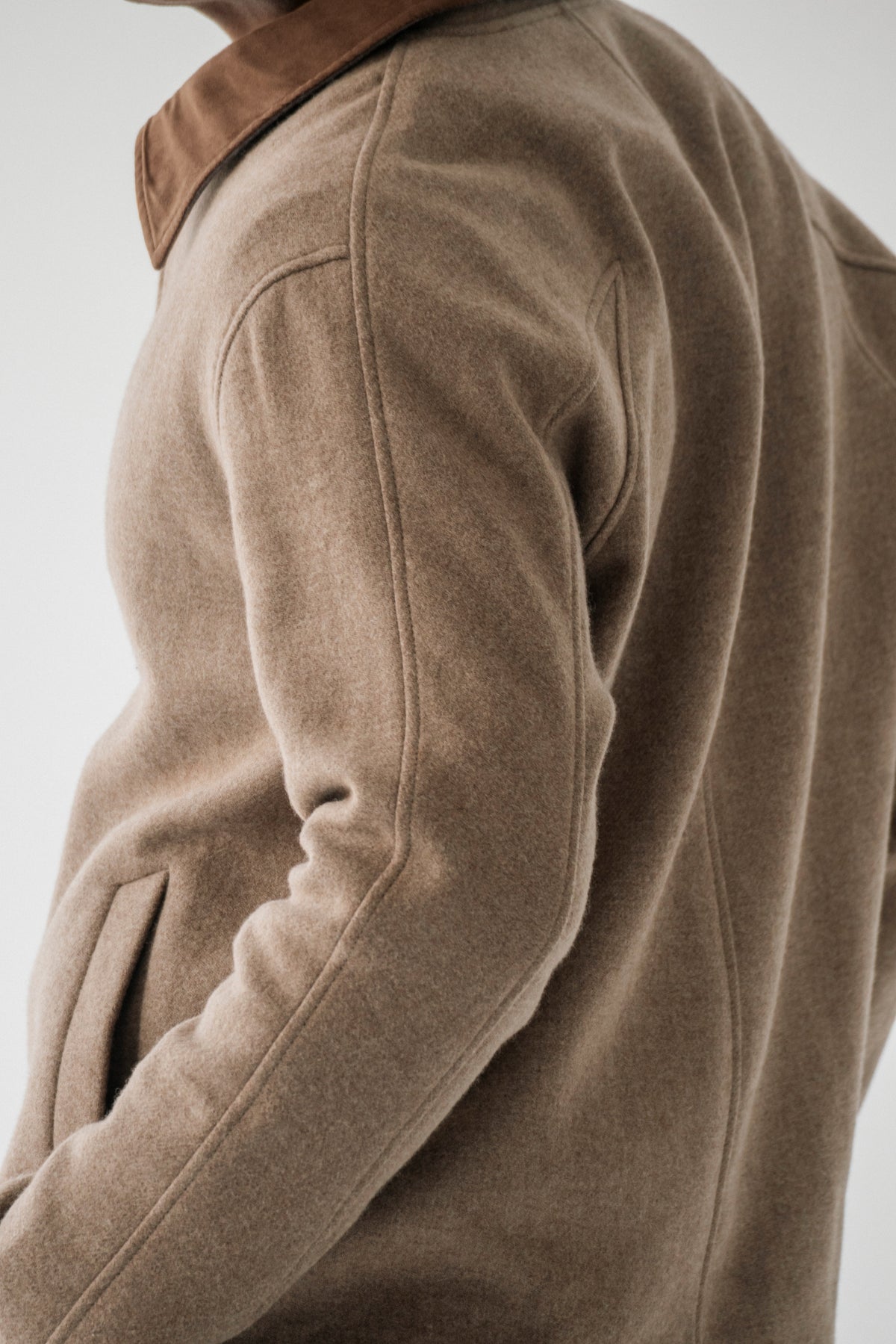 Double Wool Zip Jacket