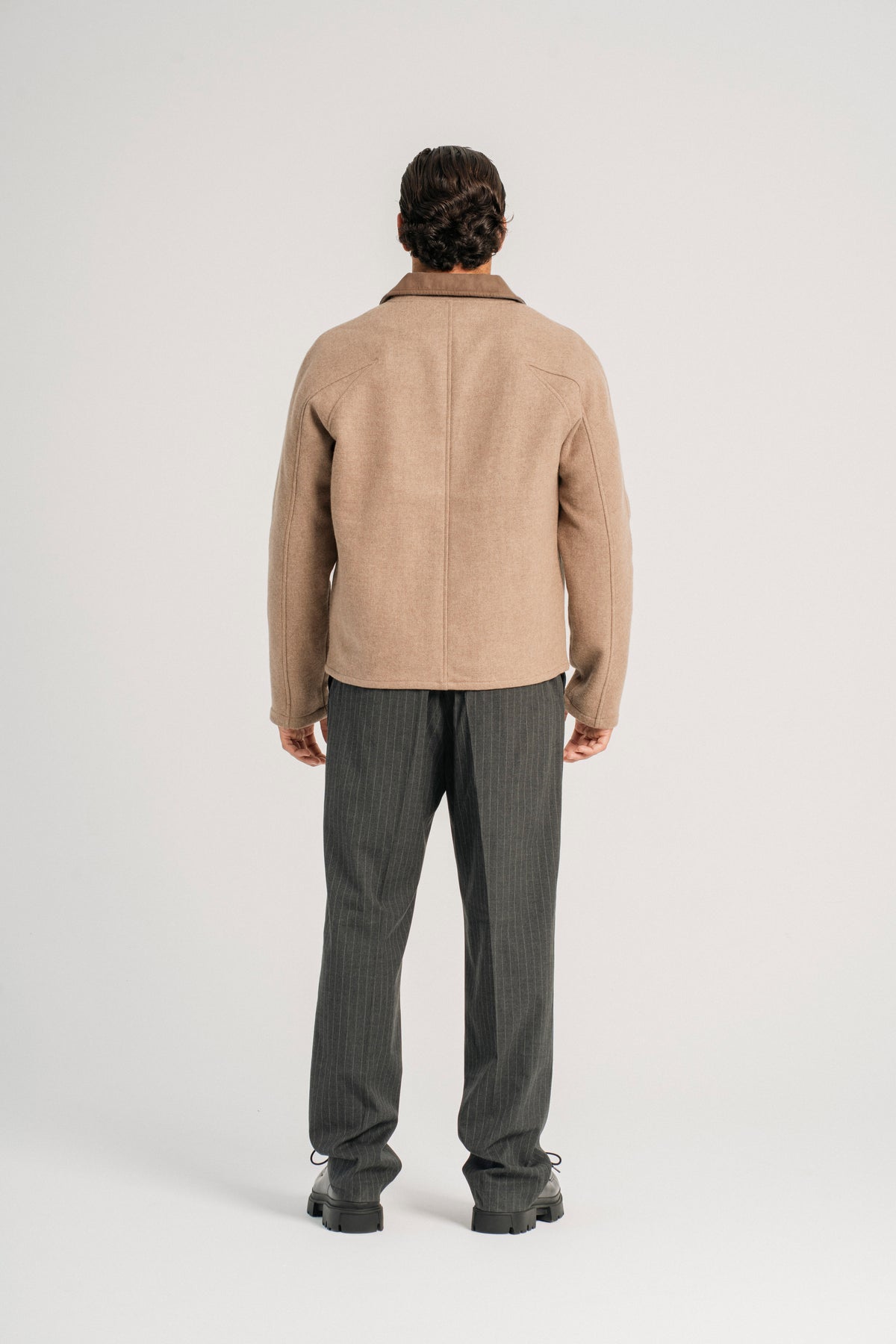 Double Wool Zip Jacket