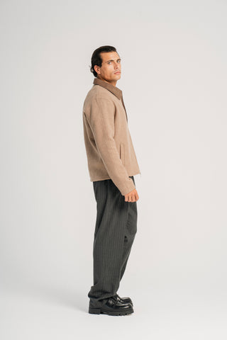 Double Wool Zip Jacket