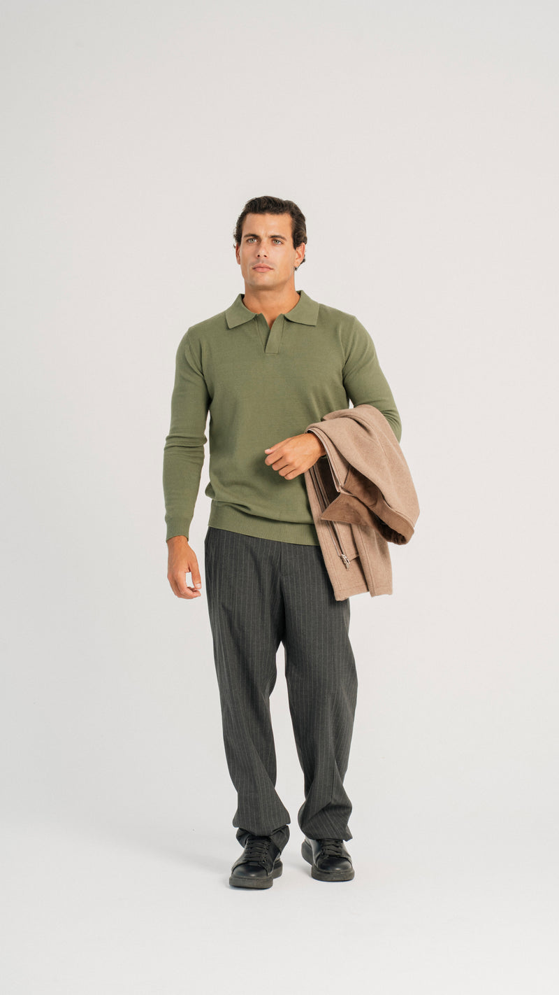 Relaxed Fit Stripped Trousers