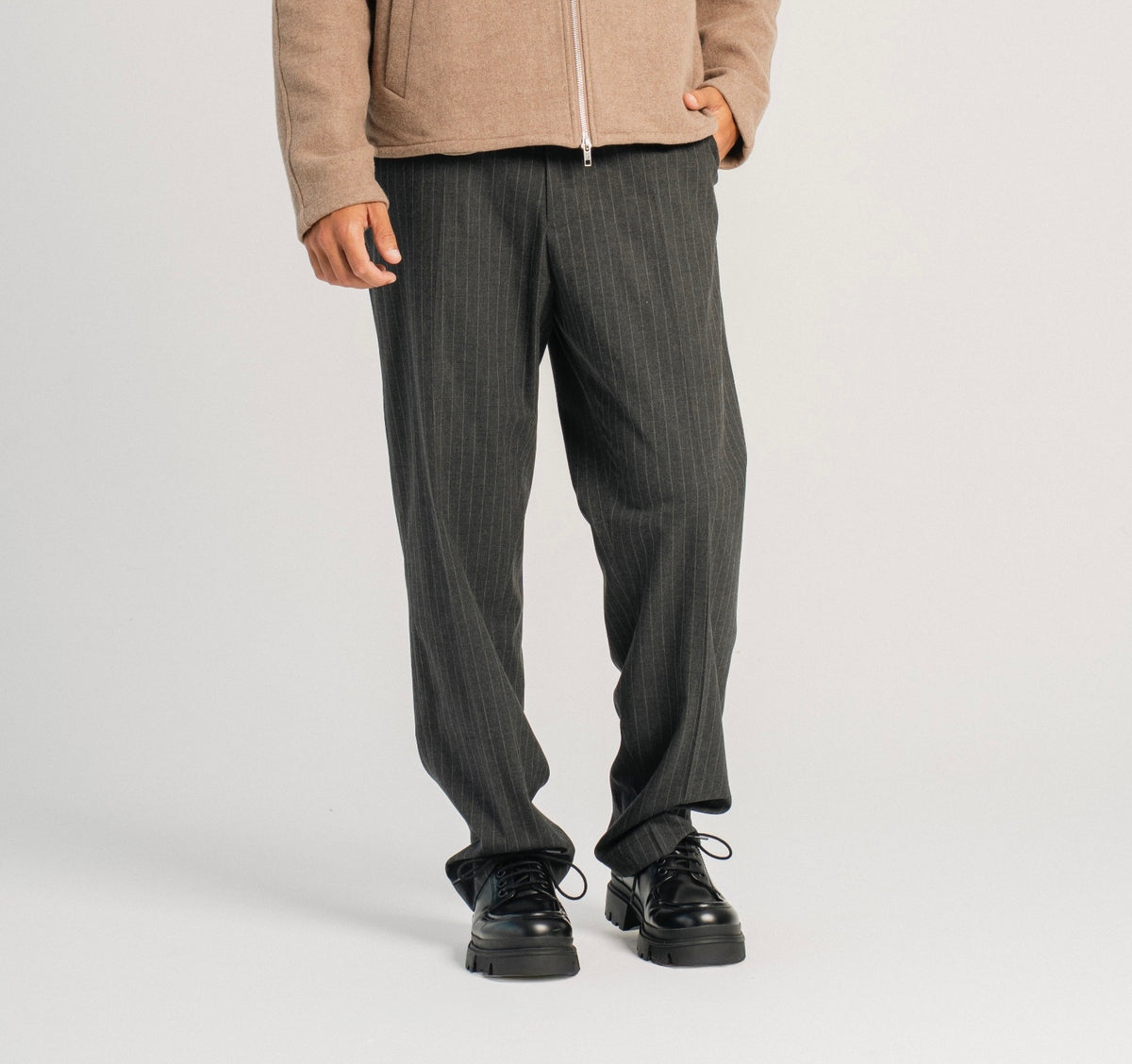 Relaxed Fit Stripped Trousers
